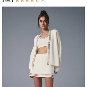 Alo Tennis club cardigan Ivory Medium